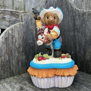 VTG Heritage House Limited Edition Trinket Box - Howdy Partner- Playful… Bears